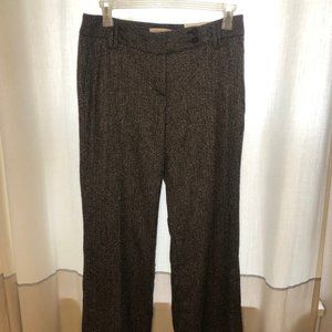 NWT LOFT Black/white wide leg pants 10 Tall